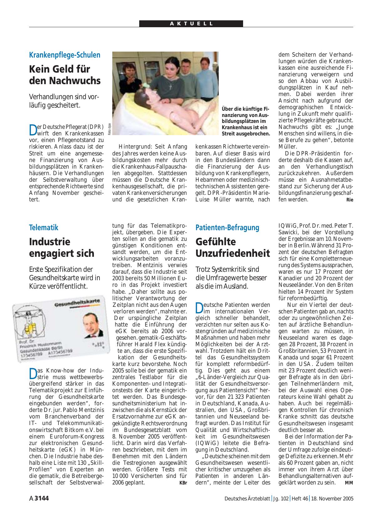 Vorschauseite 1: Telematik: Industrie engagiert sich