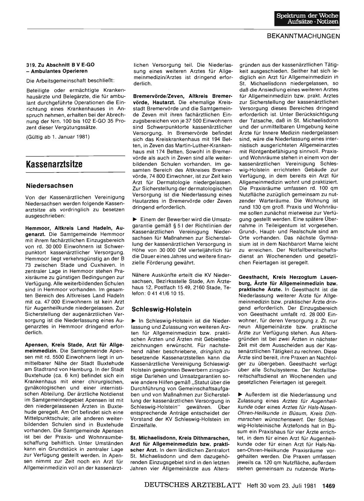 Vorschauseite 1: Kassenarztsitze