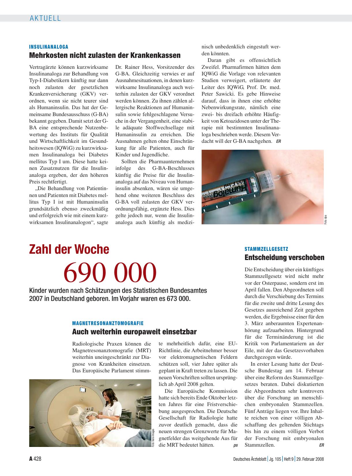 Vorschauseite 1: Magnetresonanztomografie: Auch weiterhin europaweit einsetzbar