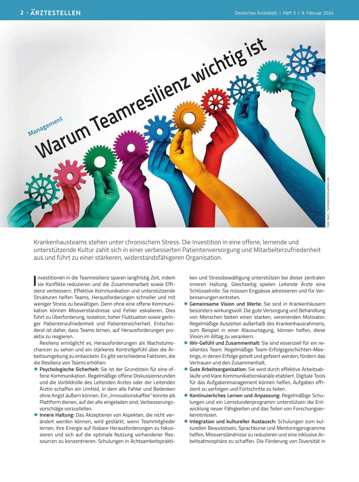Vorschauseite 1: Management: Warum Teamresilienz wichtig ist
