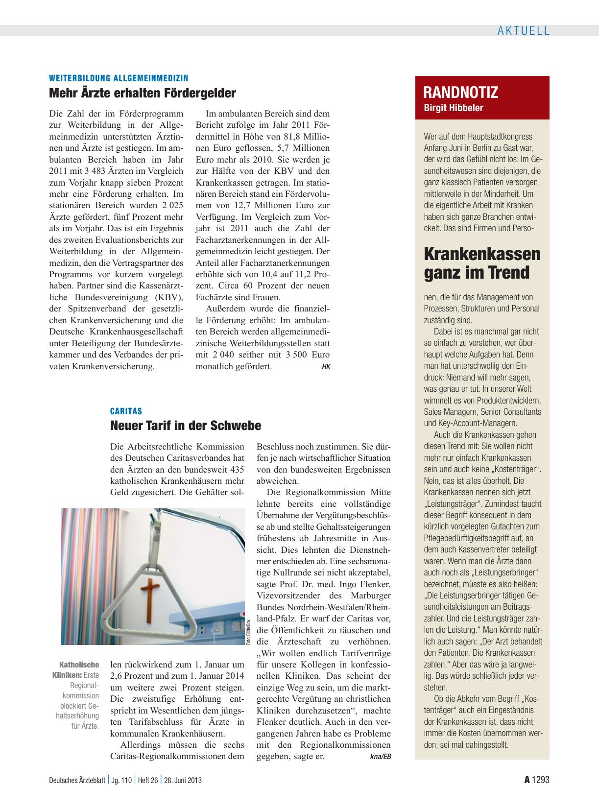 Vorschauseite 1: Weiterbildung Allgemeinmedizin: Mehr Ärzte erhalten Fördergelder