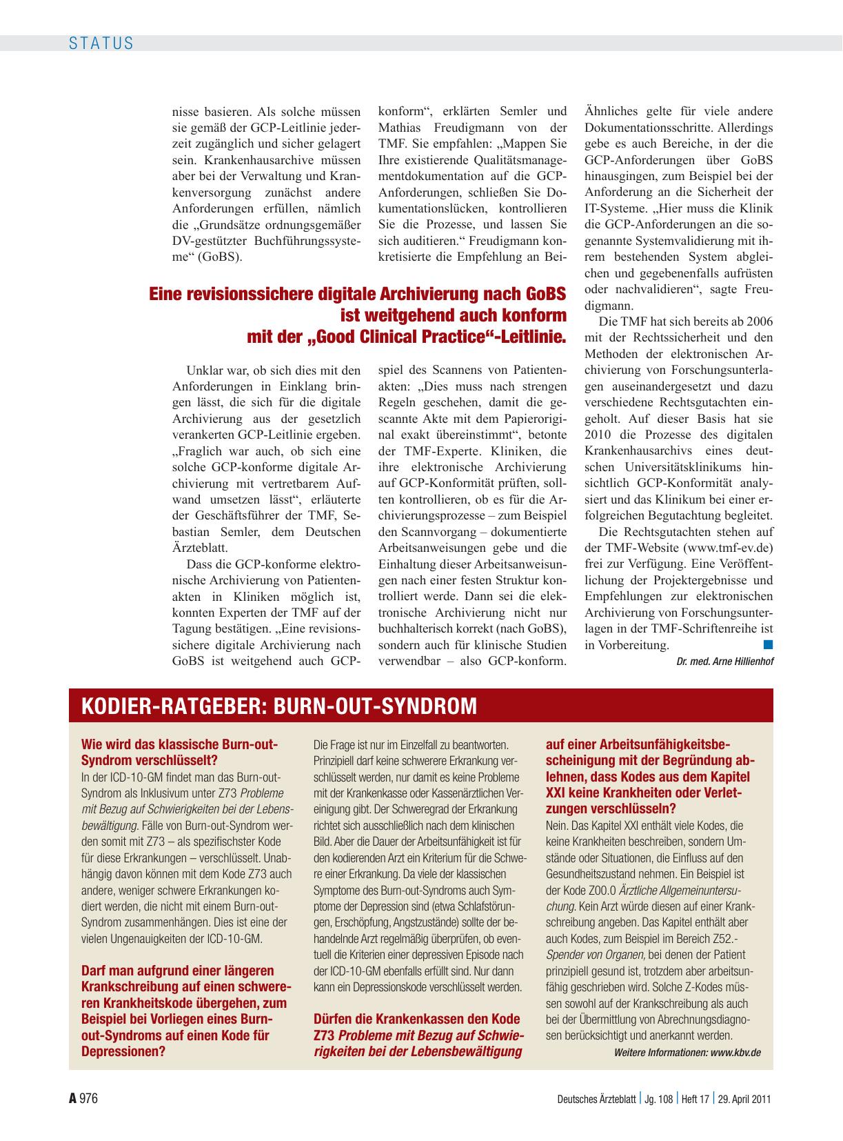 Vorschauseite 1: Burn-Out-Syndrom