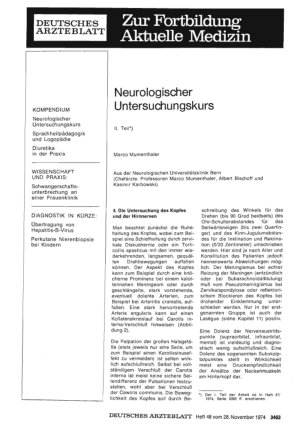Vorschauseite 1: Neurologischer Untersuchungskurs
