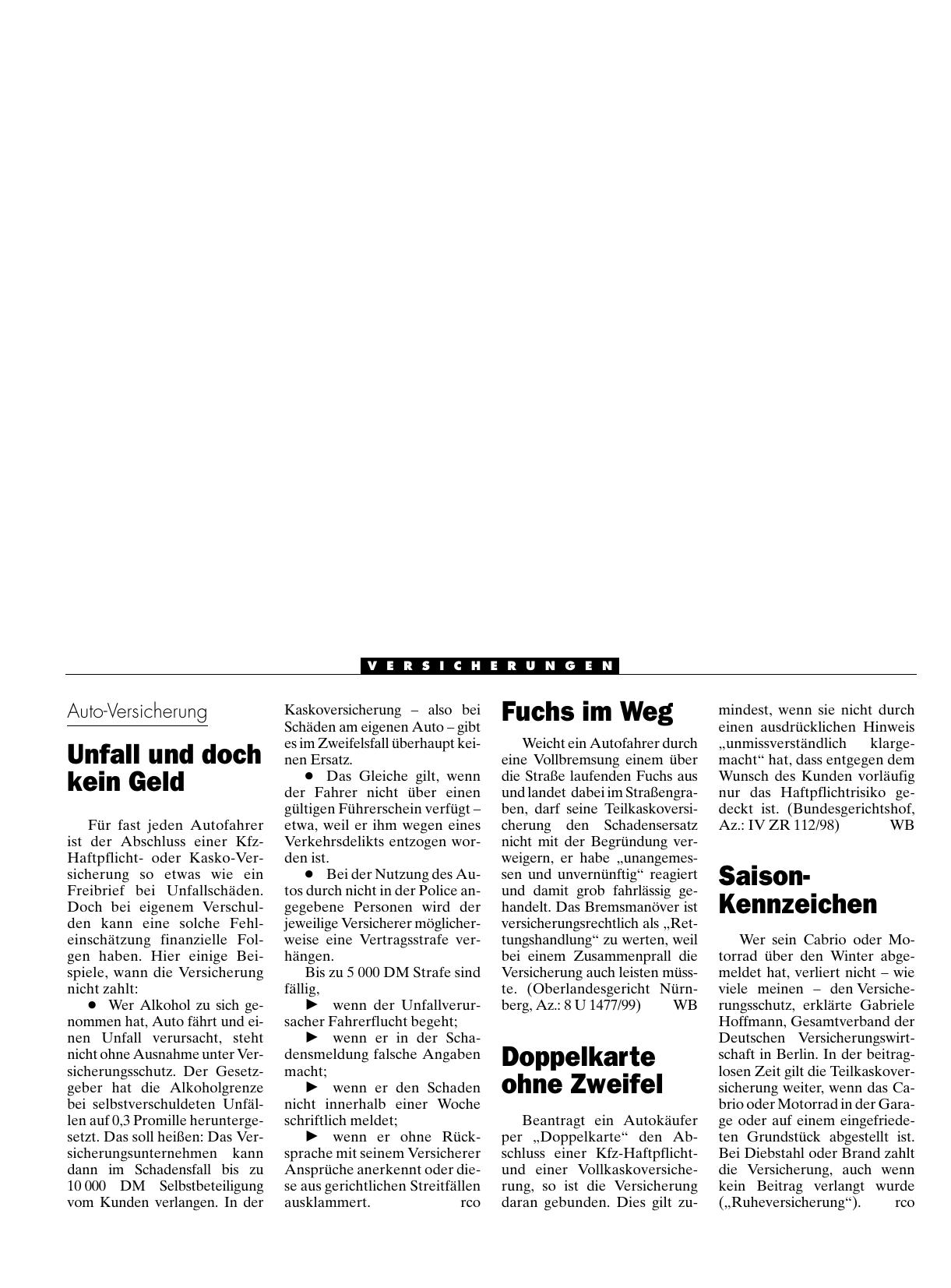 Vorschauseite 1: Saison-Kennzeichen