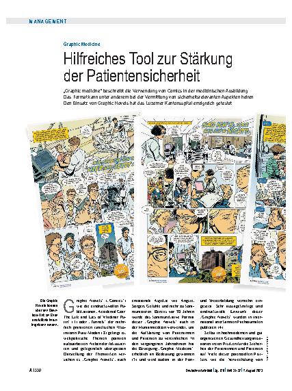 Vorschauseite 1: Graphic Medicine: Hilfreiches Tool zur Stärkung der Patientensicherheit