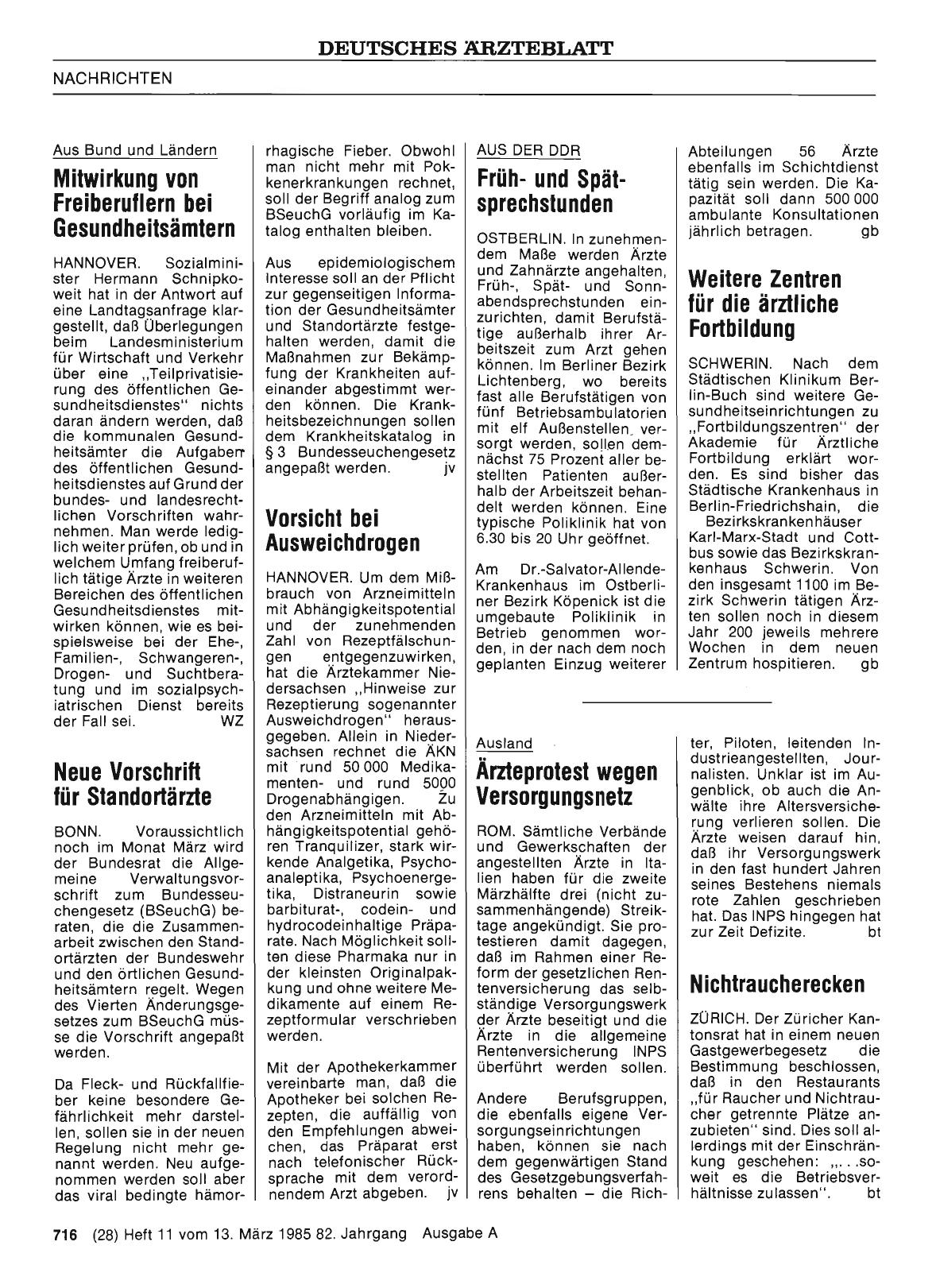 Vorschauseite 1: Neue Vorschrift für Standortärzte