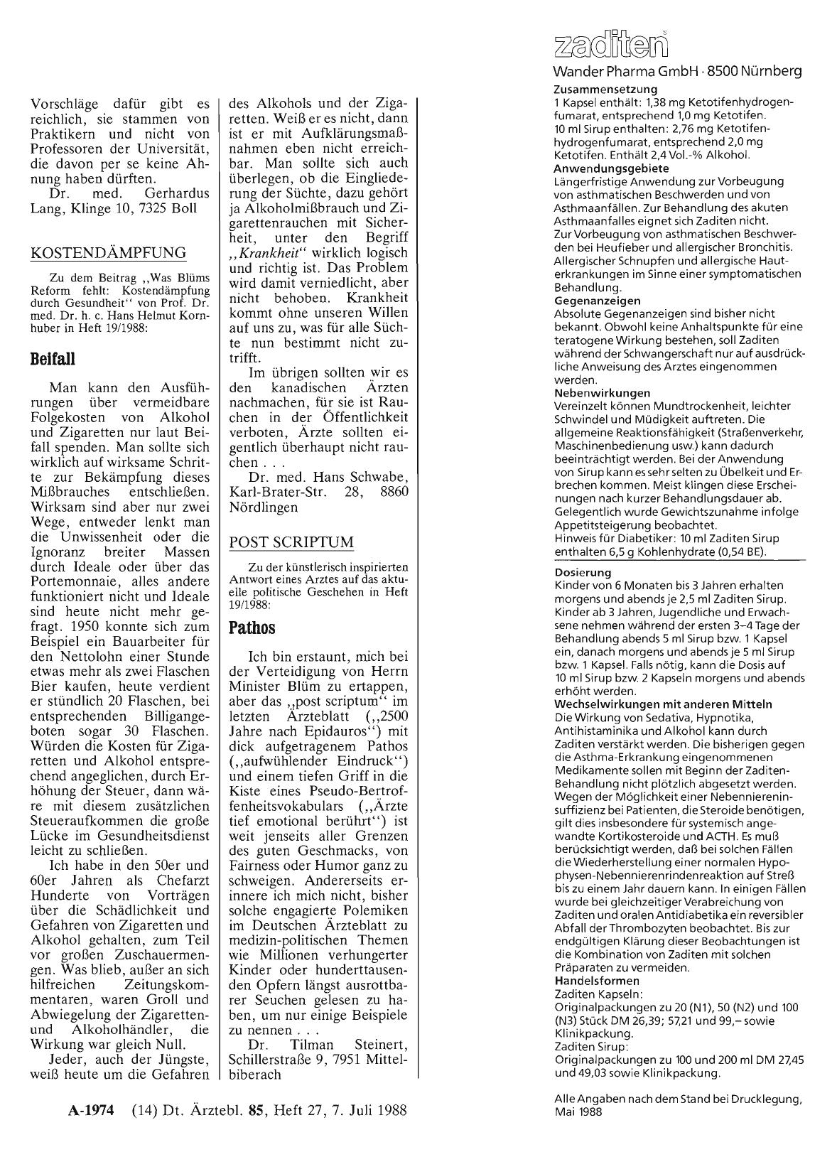 Vorschauseite 1: POST SCRIPTUM: Pathos