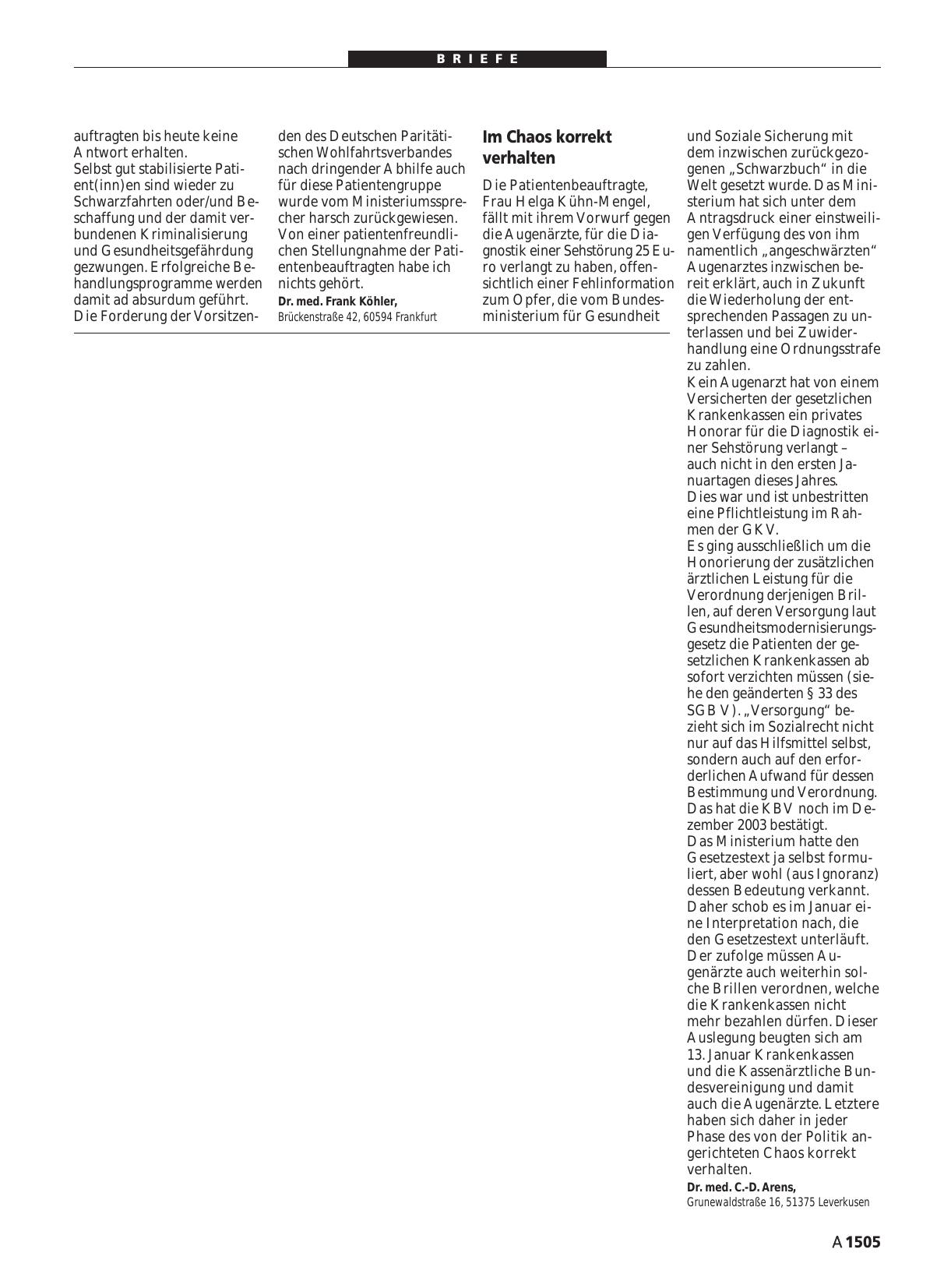 Vorschauseite 1: Helga Kühn-Mengel: Im Chaos korrekt verhalten