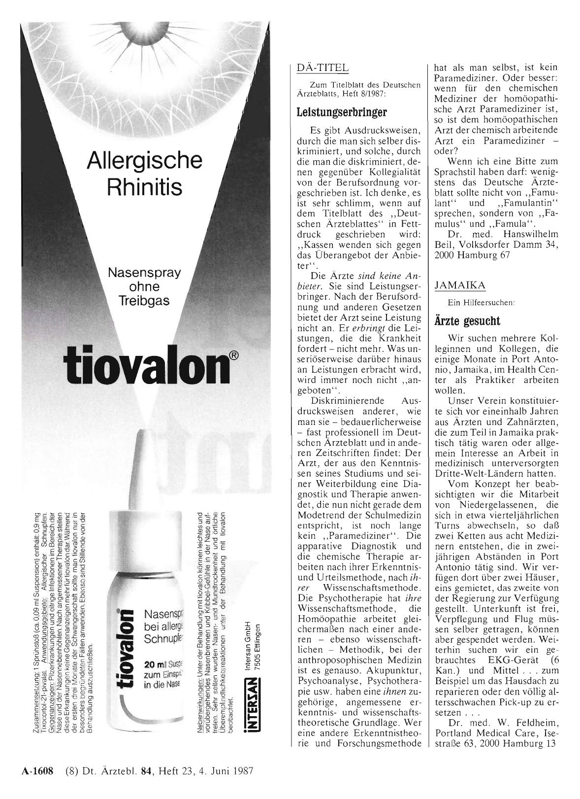Vorschauseite 1: DÄ-TITEL: Leistungserbringer