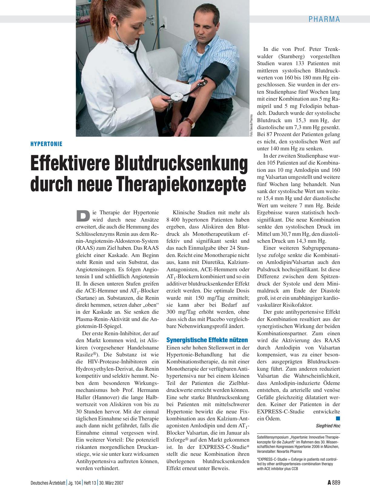 Vorschauseite 1: Hypertonie: Effektivere Blutdrucksenkung durch neue Therapiekonzepte