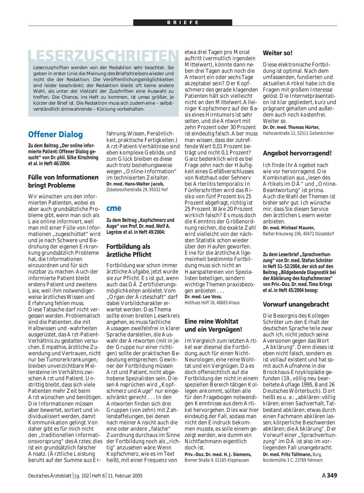Vorschauseite 1: cme: Fortbildung als ärztliche Pflicht