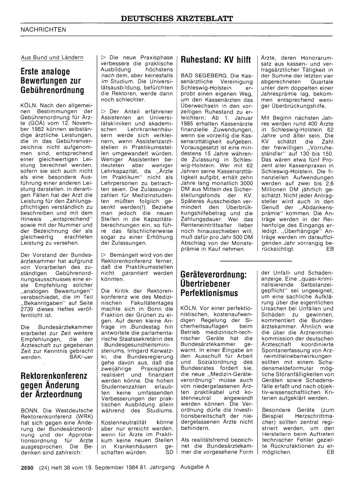 Vorschauseite 1: Ruhestand: KV hilft
