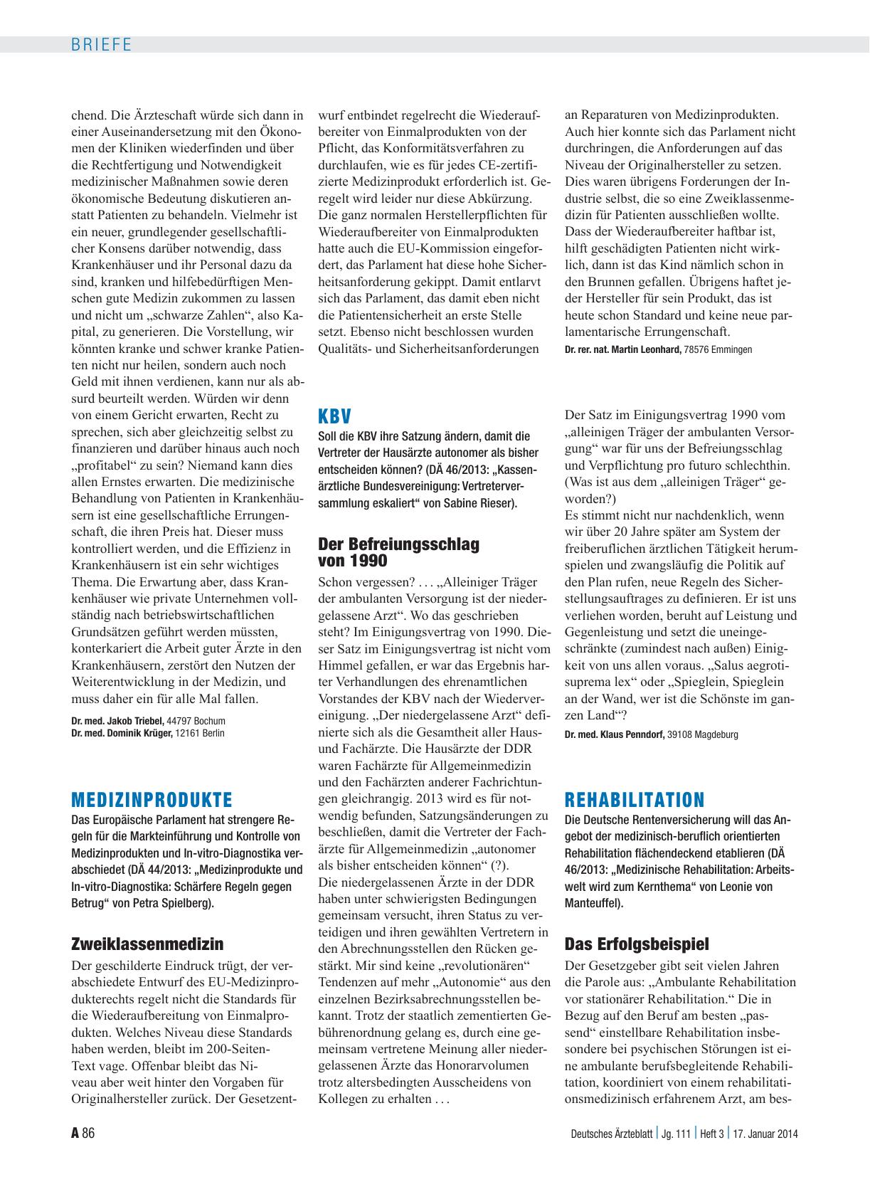Vorschauseite 1: KBV: Der Befreiungsschlag von 1990