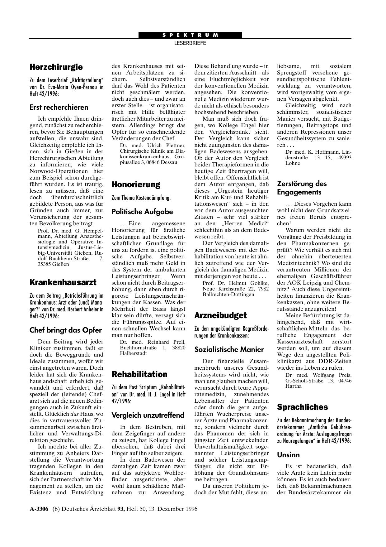 Vorschauseite 1: Honorierung: Politische Aufgabe