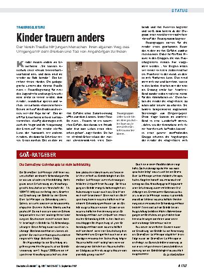 Vorschauseite 1: Trauerbegleitung: Kinder trauern anders