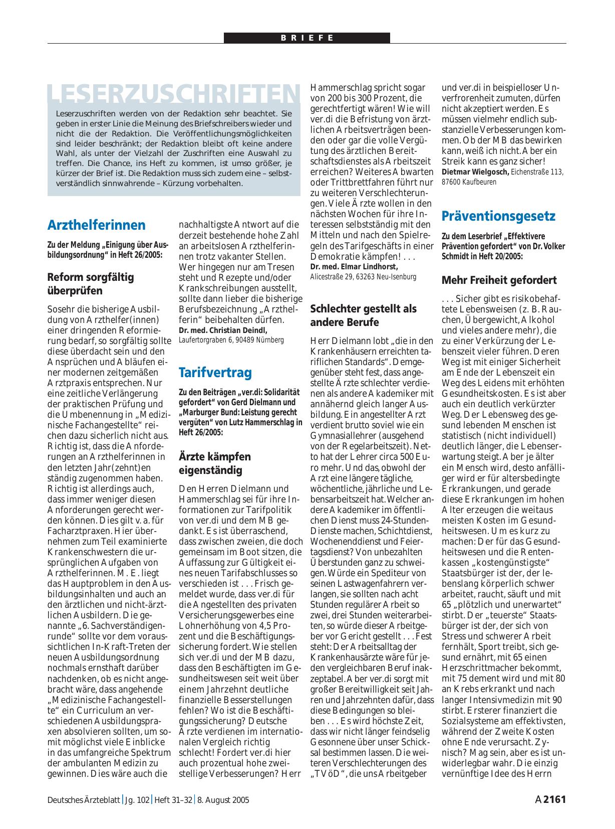Vorschauseite 1: Tarifvertrag: Ärzte kämpfen eigenständig