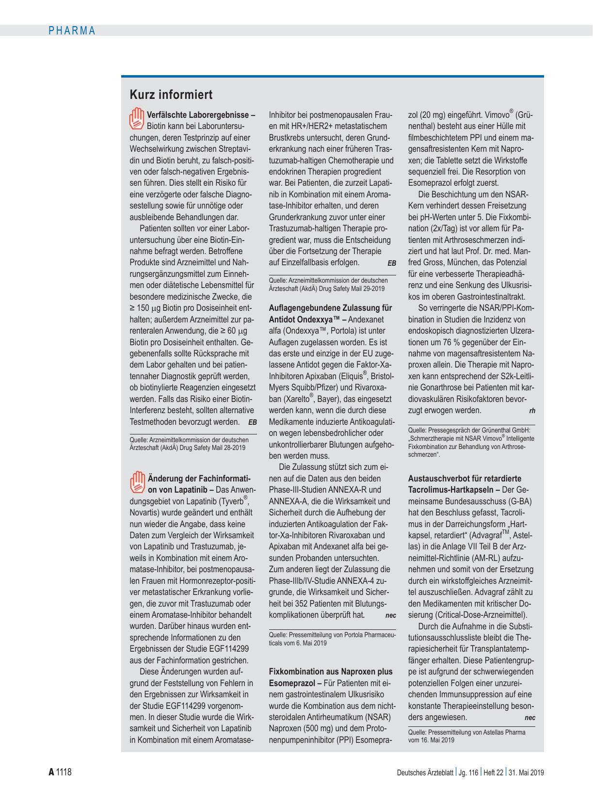 Vorschauseite 1: Kurz informiert