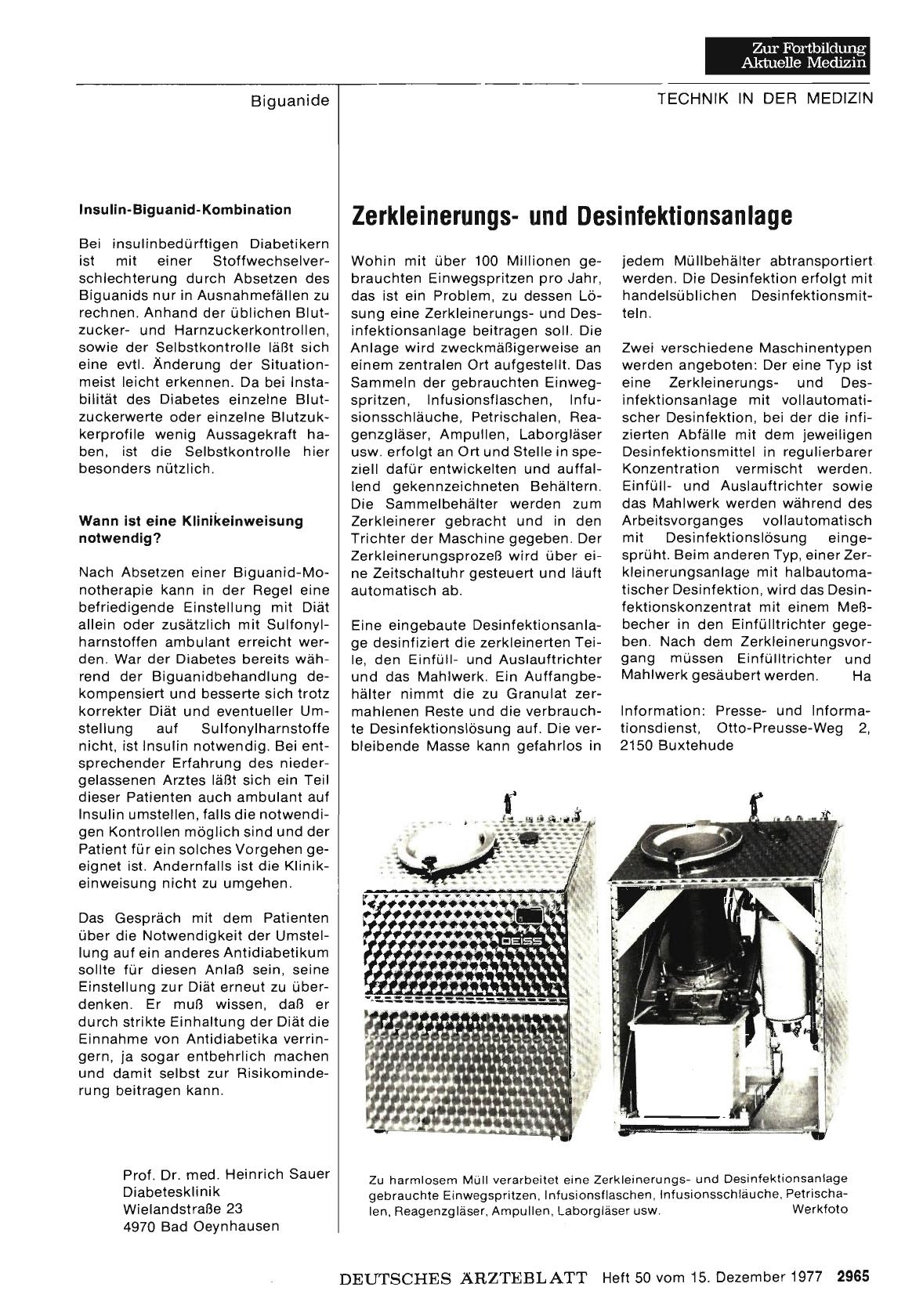 Vorschauseite 1: Zerkleinerungsund Desinfektionsanlage