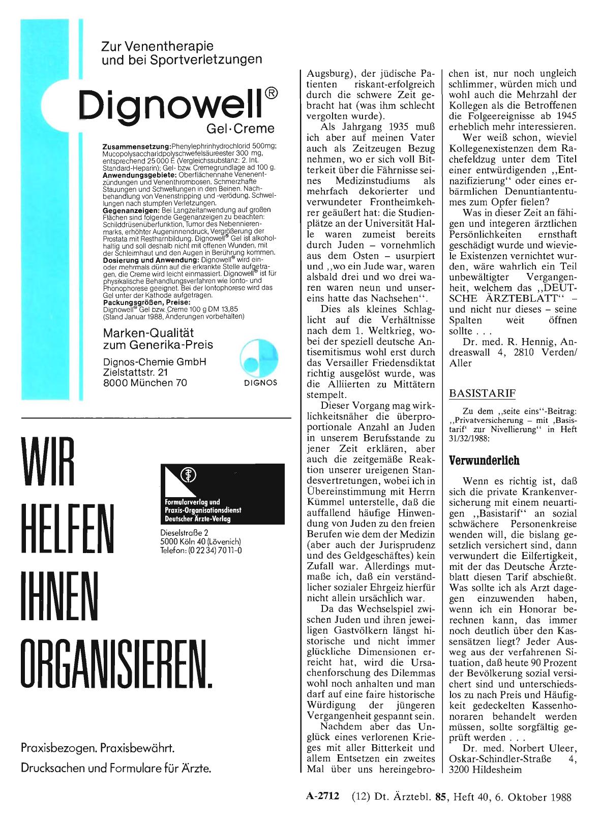 Vorschauseite 1: BASISTARIF: Verwunderlich