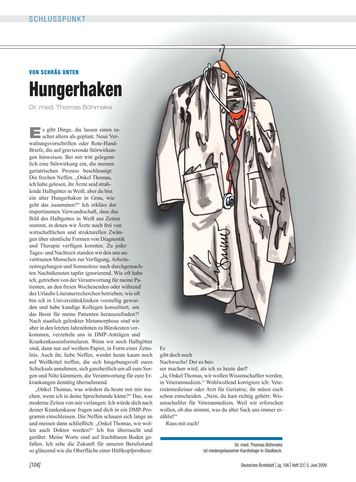Vorschauseite 1: Von schräg unten: Hungerhaken