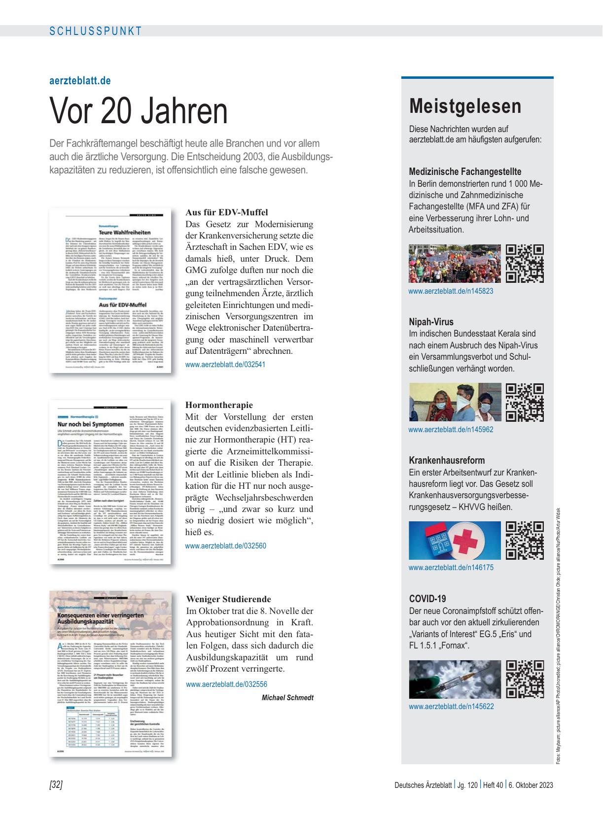 Vorschauseite 1: Meistgelesen