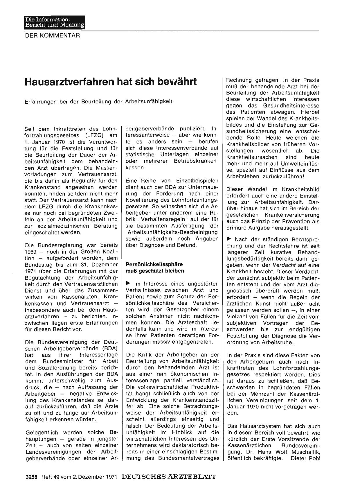 Vorschauseite 1: Hausarztverfahren hat sich bewährt