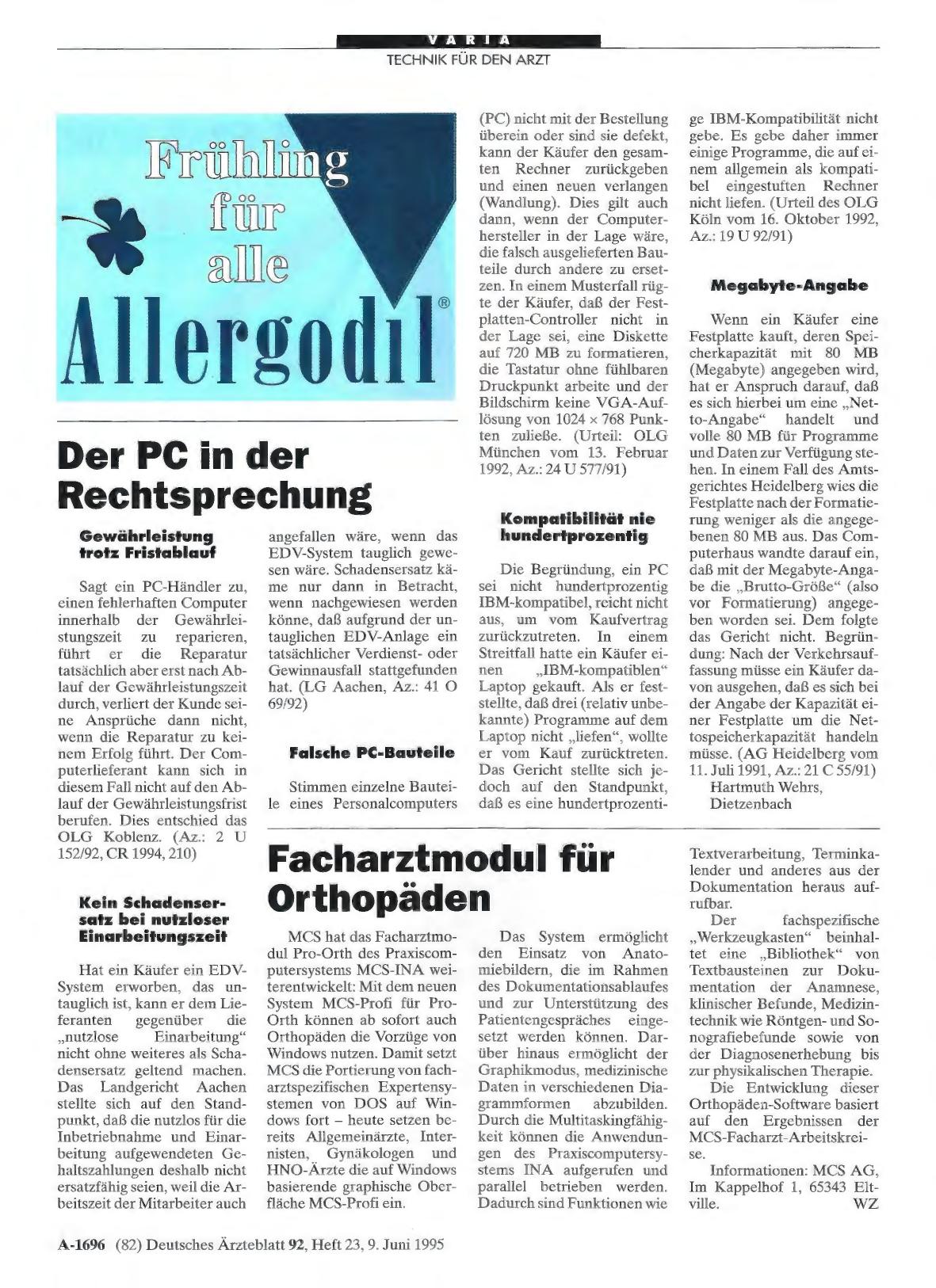 Vorschauseite 1: Facharztmodul für Orthopäden