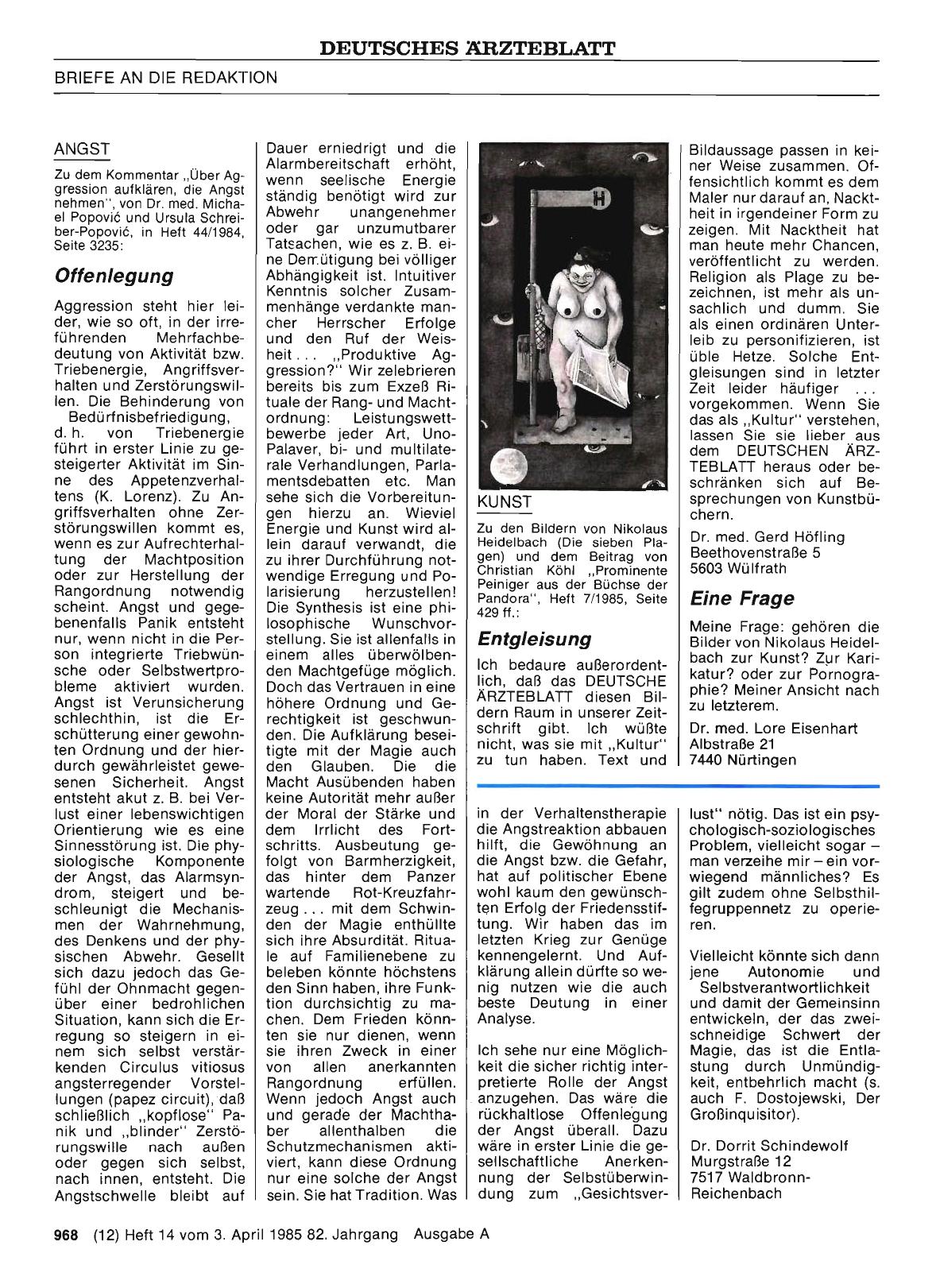 Vorschauseite 1: ANGST: Offenlegung