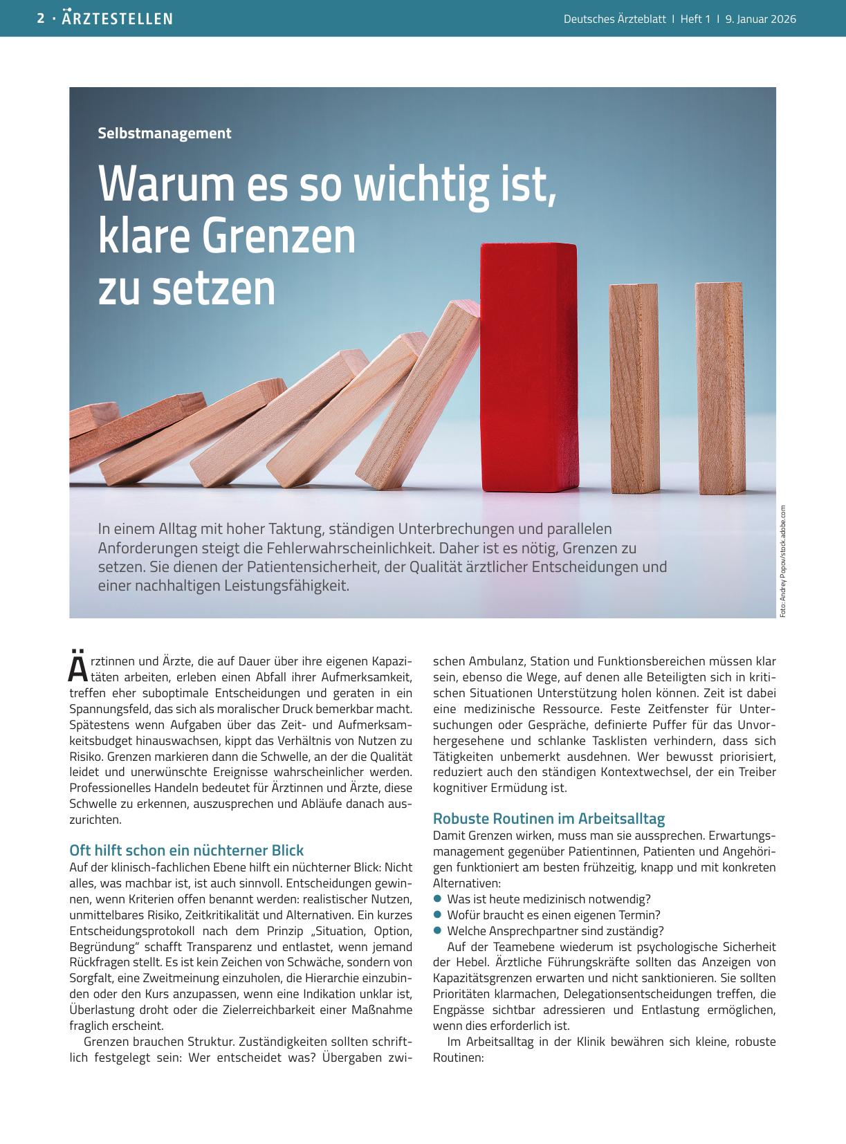 Vorschauseite 1: Selbstmanagement: Warum es so wichtig ist, klare Grenzen zu setzen