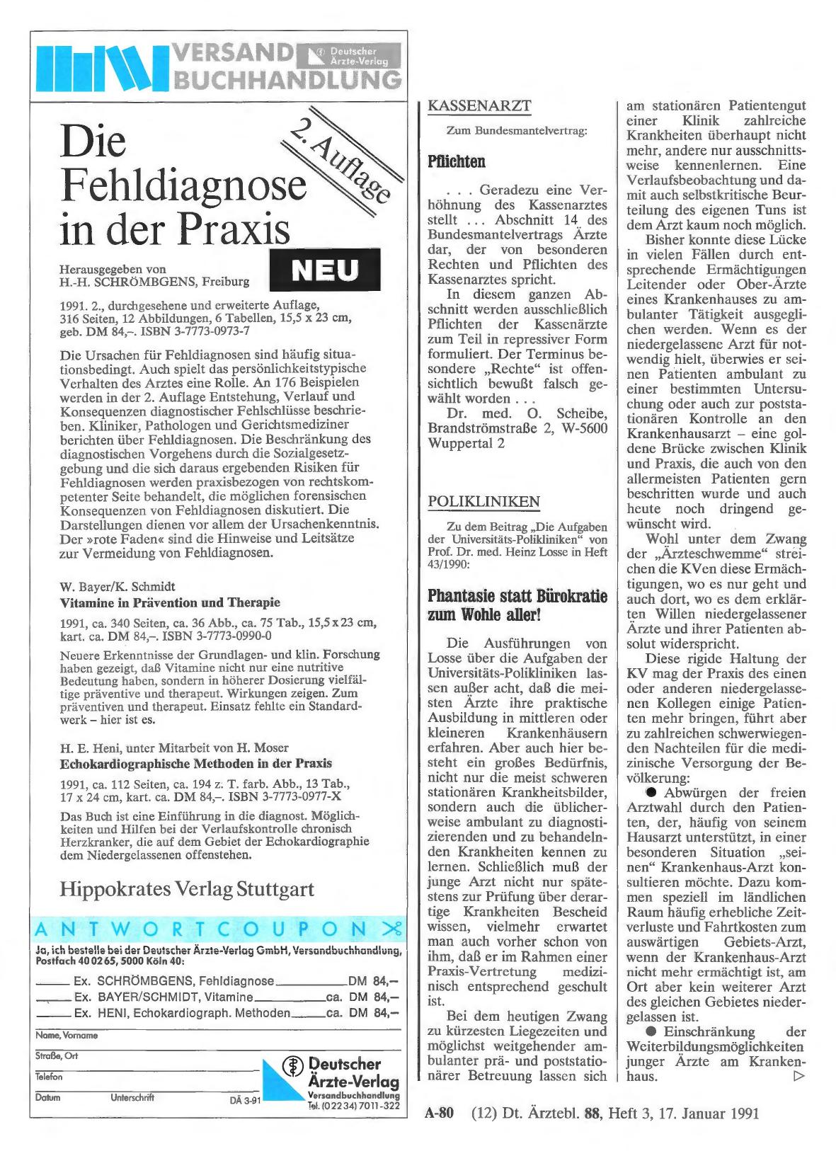 Vorschauseite 1: POLIKLINIKEN: Phantasie statt Bürokratie zum Wohle aller!