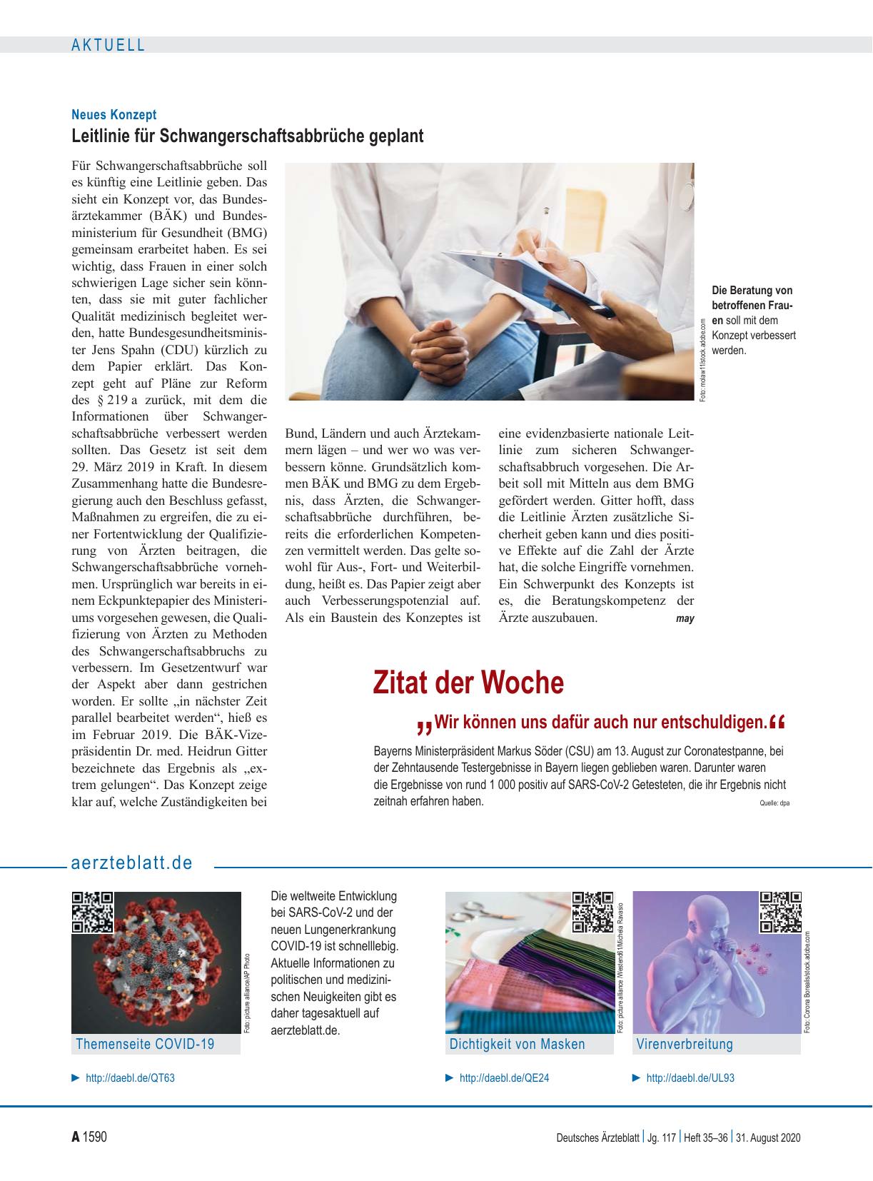 Vorschauseite 1: Zitat der Woche
