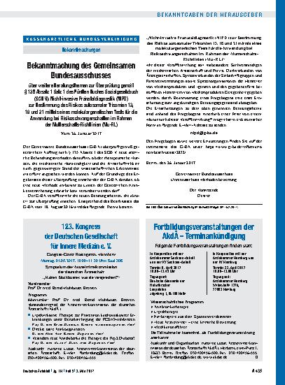Vorschauseite 1: 123. Kongress der Deutschen Gesellschaft für Innere Medizin e. V.