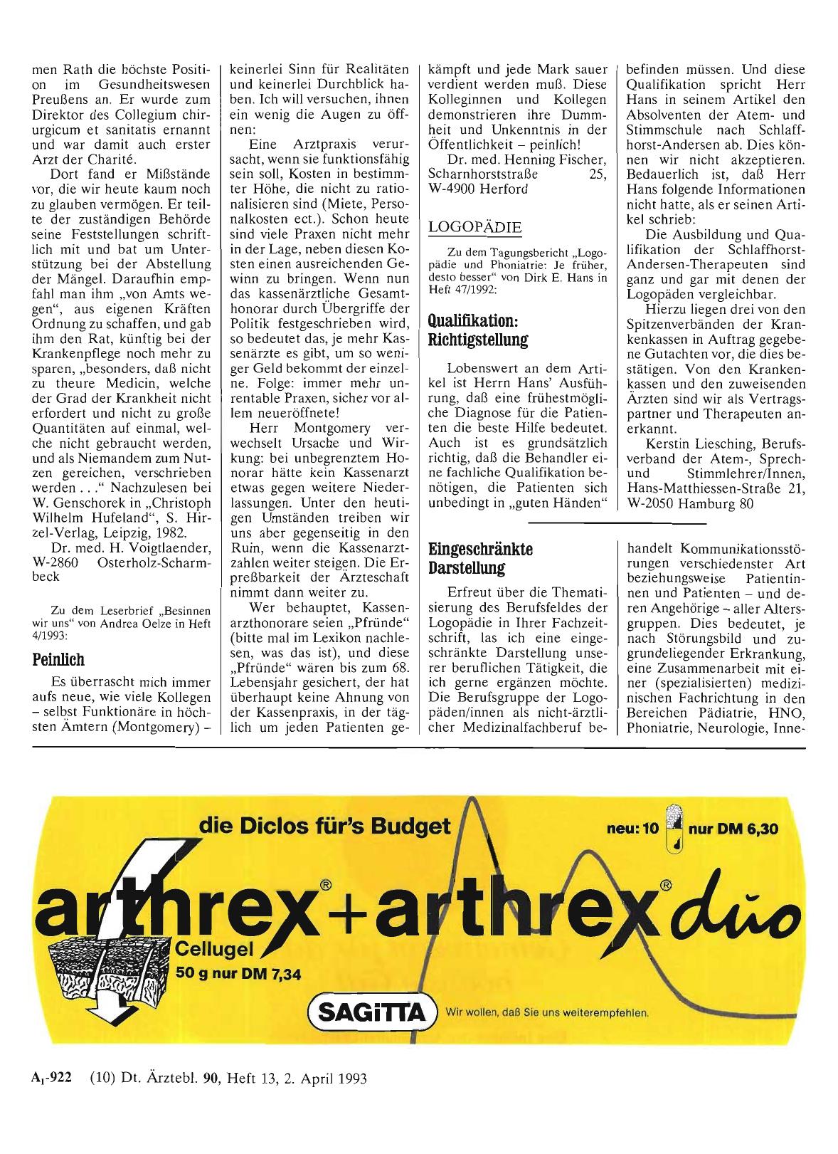 Vorschauseite 1: LOGOPÄDIE: Qualifikation: Richtigstellung