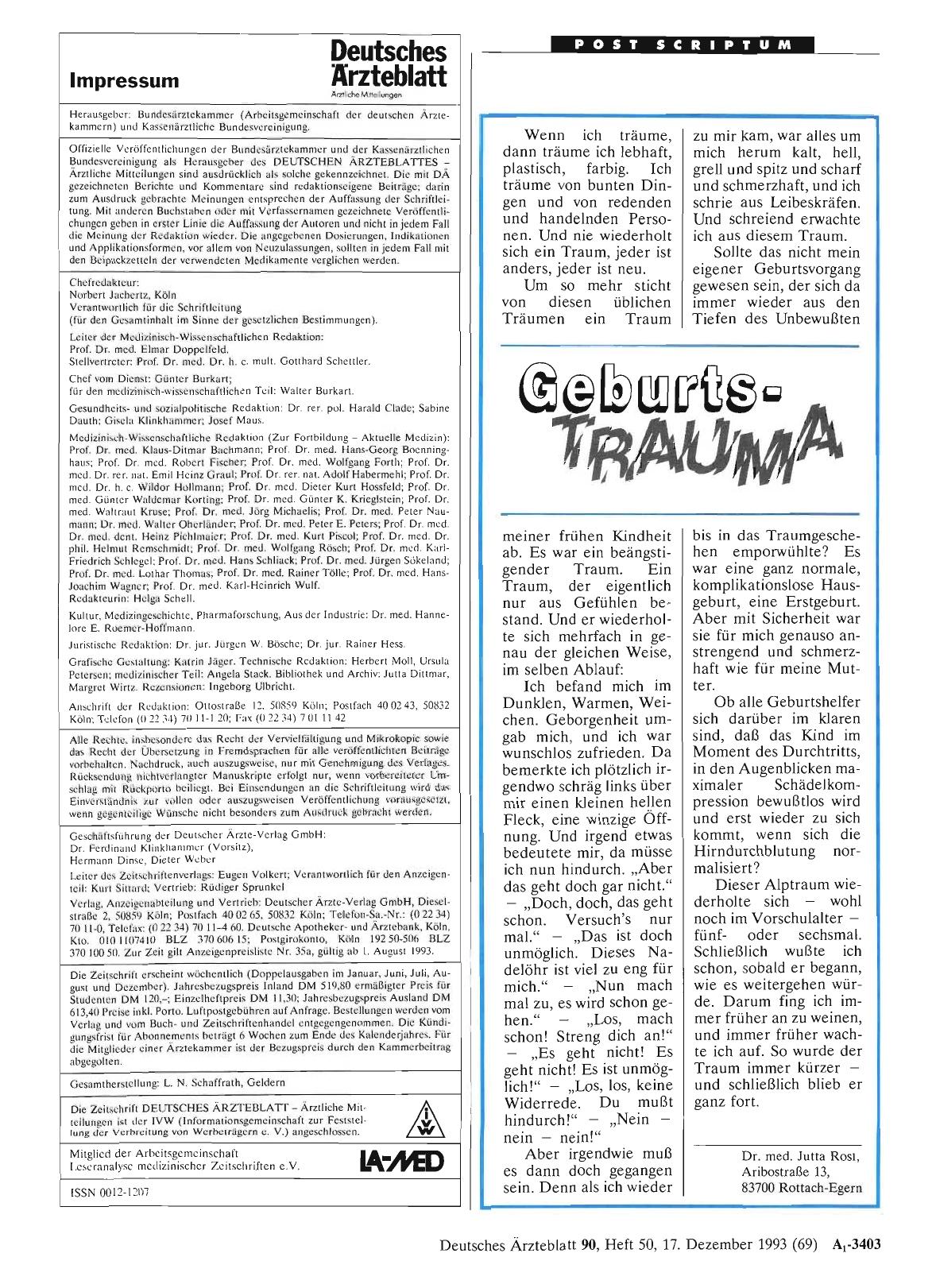 Vorschauseite 1: Geburts-Trauma