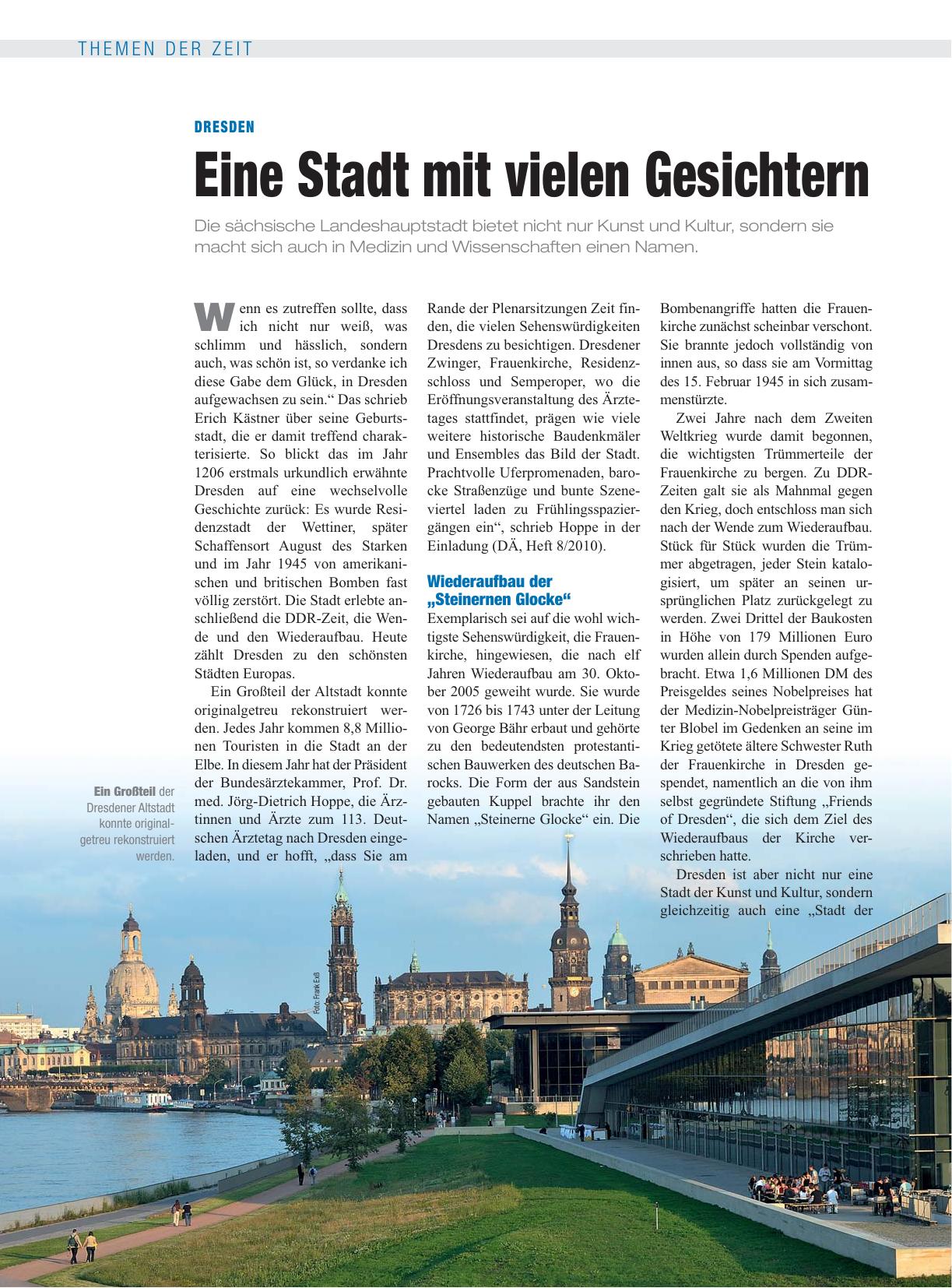 Vorschauseite 1: Dresden: Eine Stadt mit vielen Gesichtern