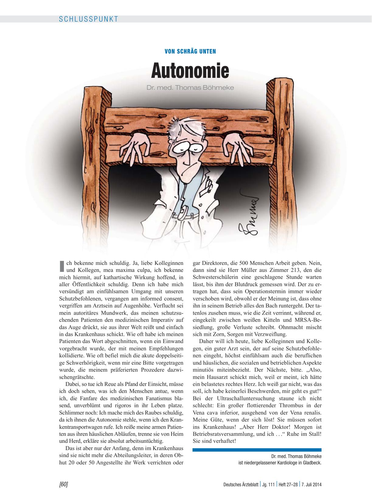 Vorschauseite 1: Von schräg unten: Autonomie