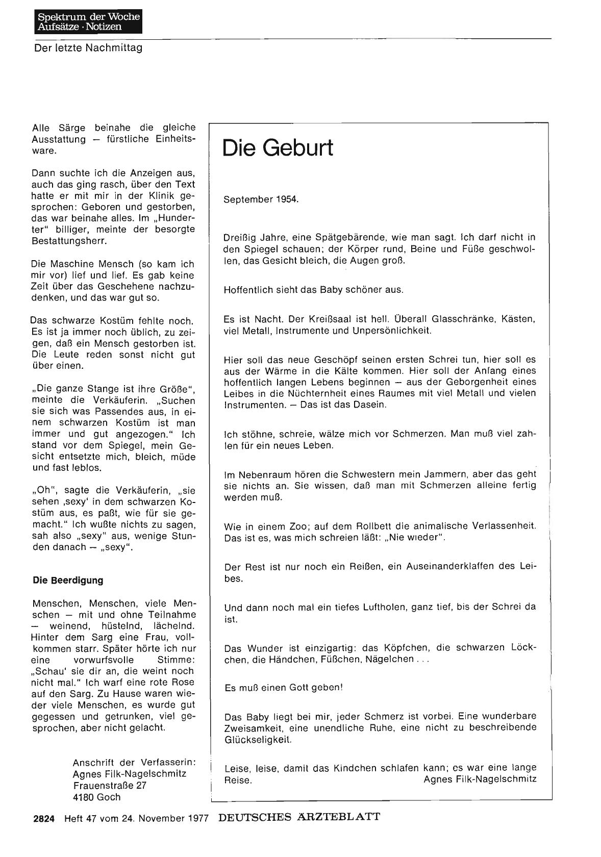Vorschauseite 1: Die Geburt