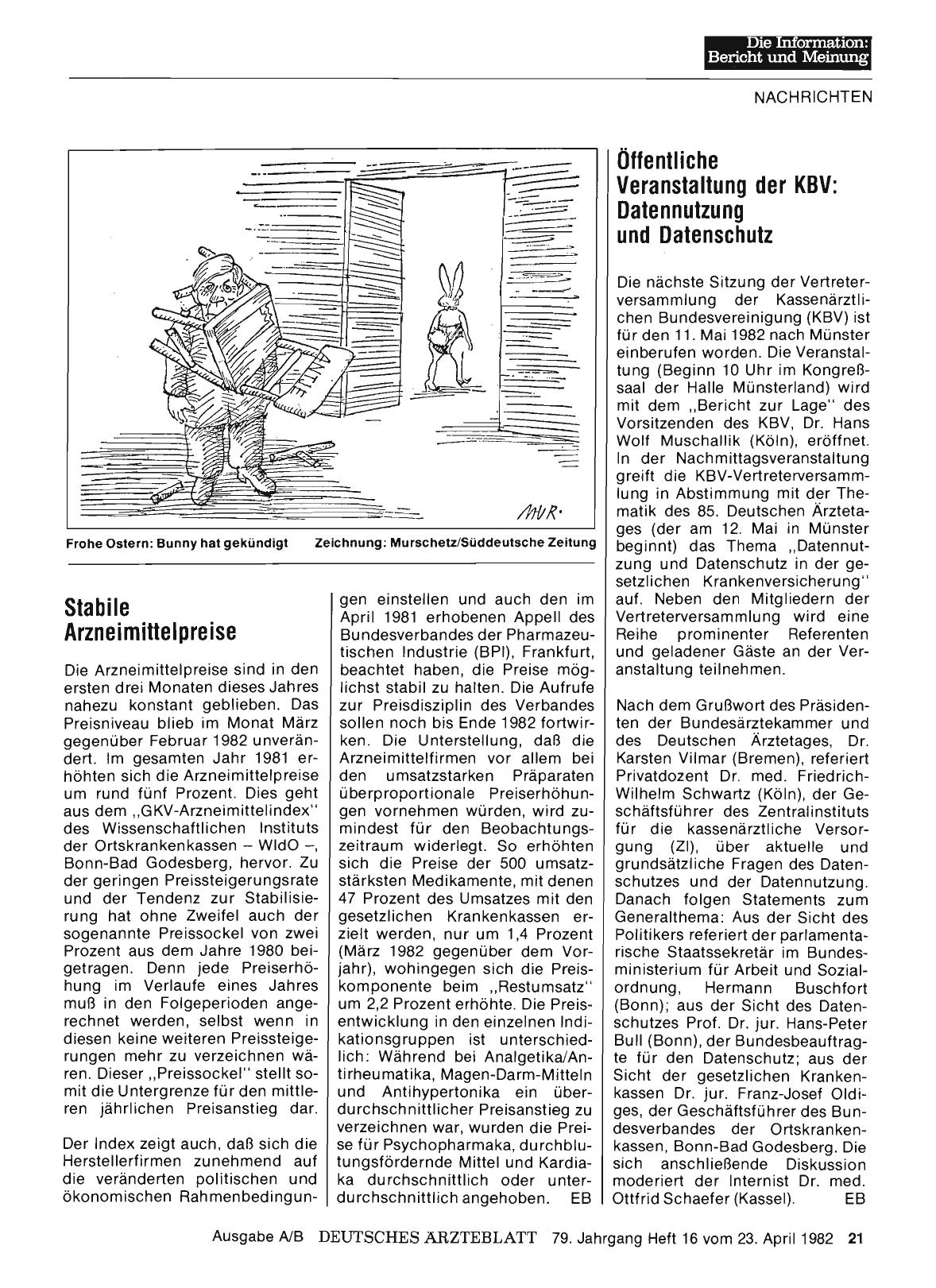 Vorschauseite 1: Stabile Arzneimittelpreise