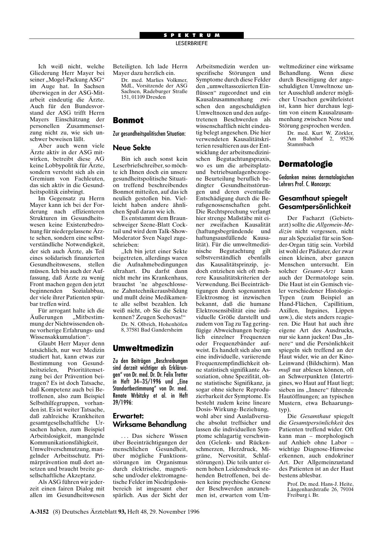 Vorschauseite 1: Bonmot: Neue Sekte