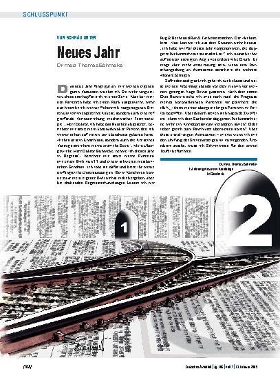Vorschauseite 1: Von schräg unten: Neues Jahr