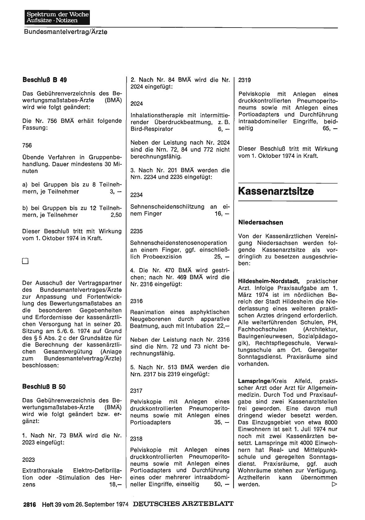 Vorschauseite 1: Kassenarztsitze
