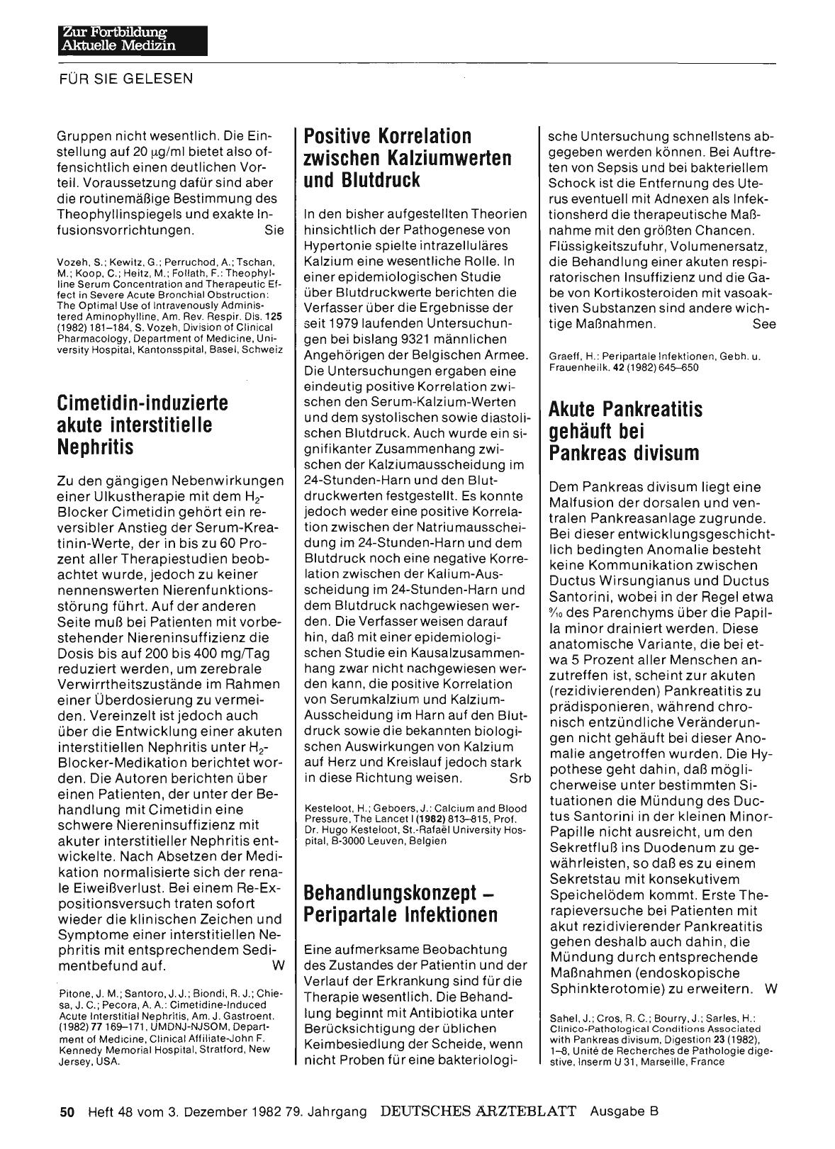 Vorschauseite 1: Cimetidin-induzierte akute interstitielle Nephritis