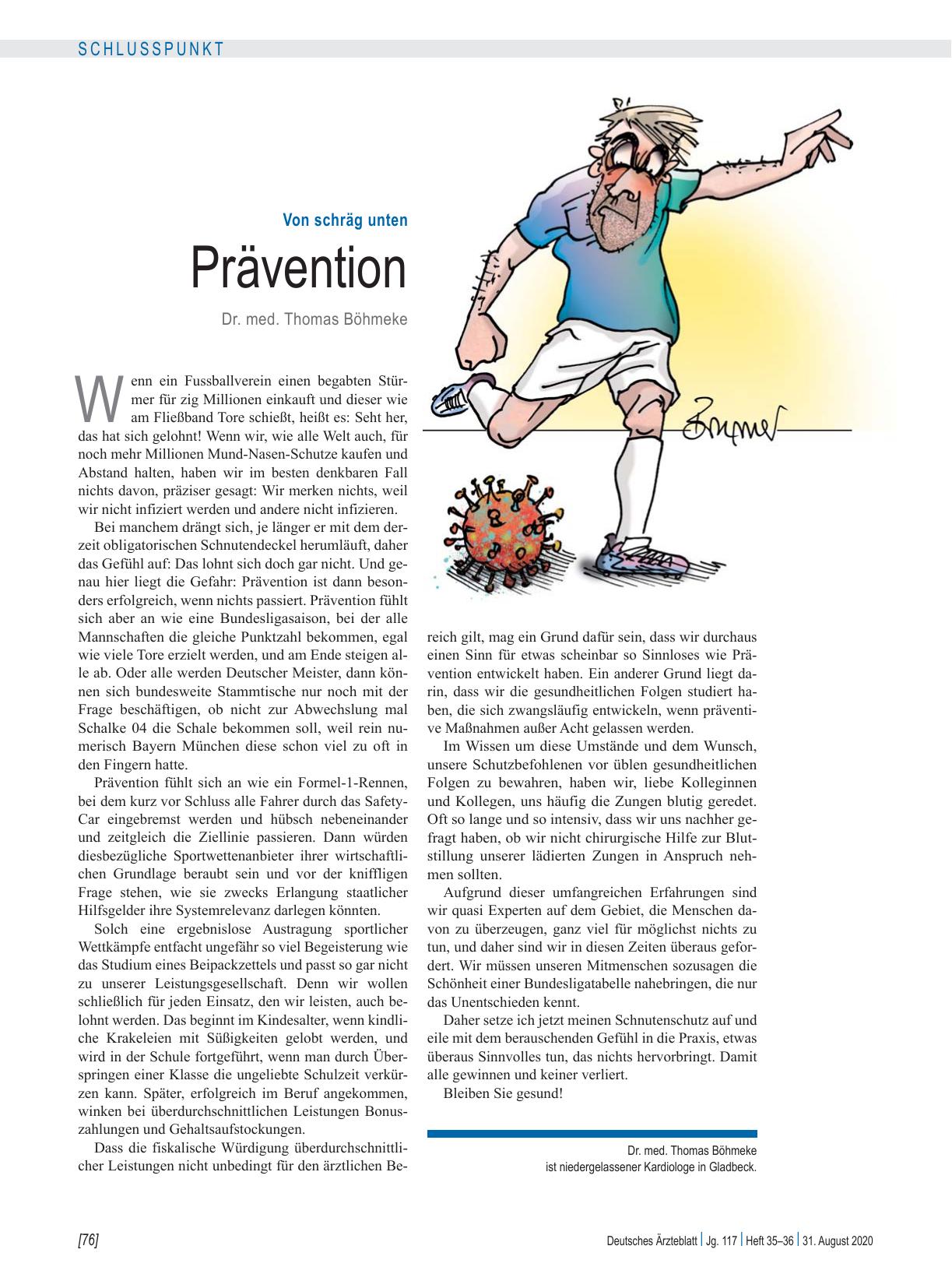 Vorschauseite 1: Von schräg unten: Prävention