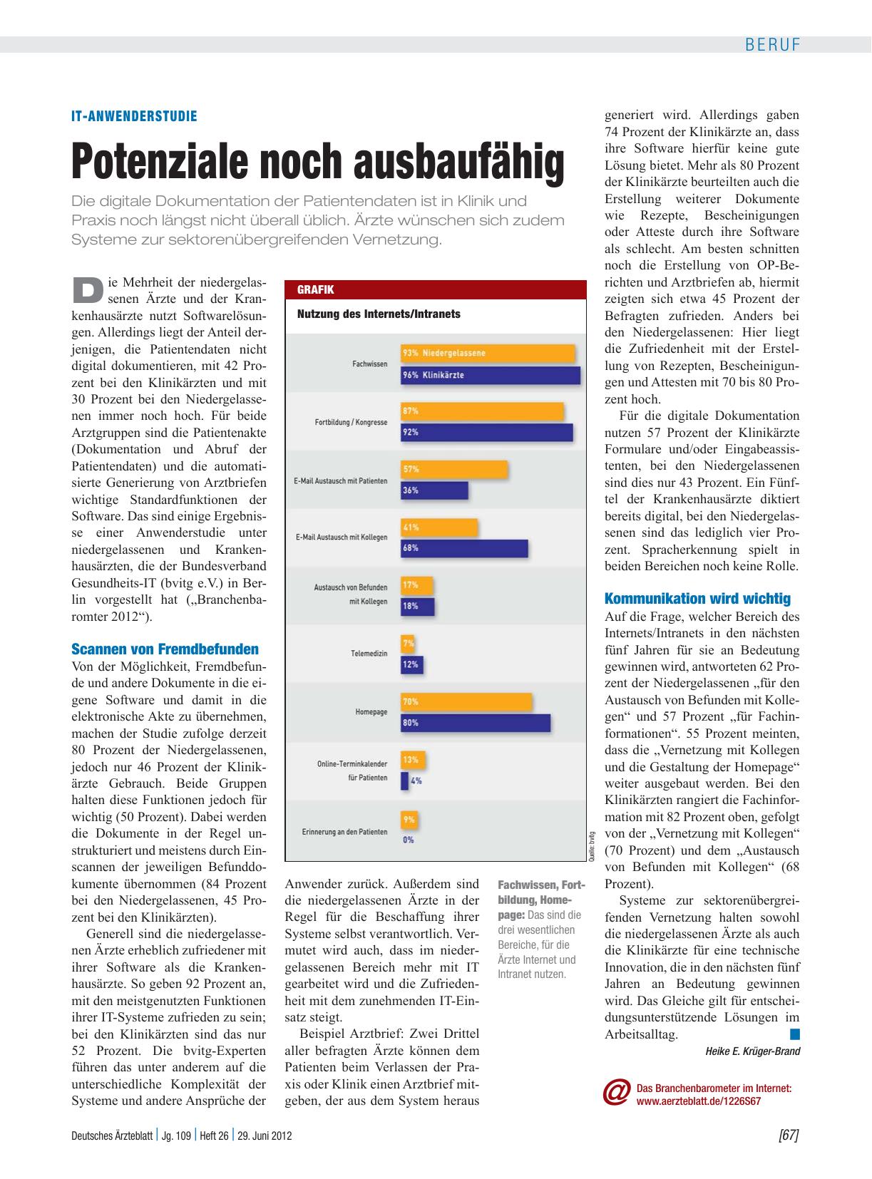 Vorschauseite 1: IT-Anwenderstudie: Potenziale noch ausbaufähig