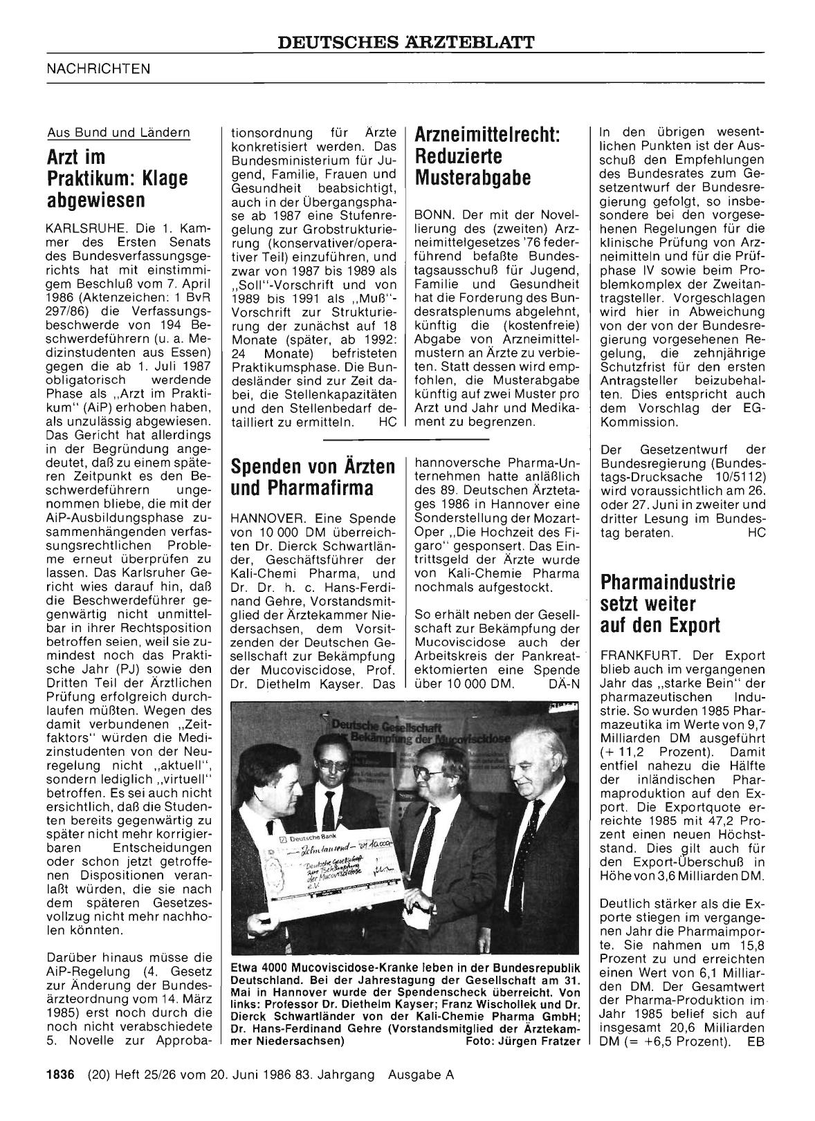 Vorschauseite 1: Arzneimittelrecht: Reduzierte Musterabgabe