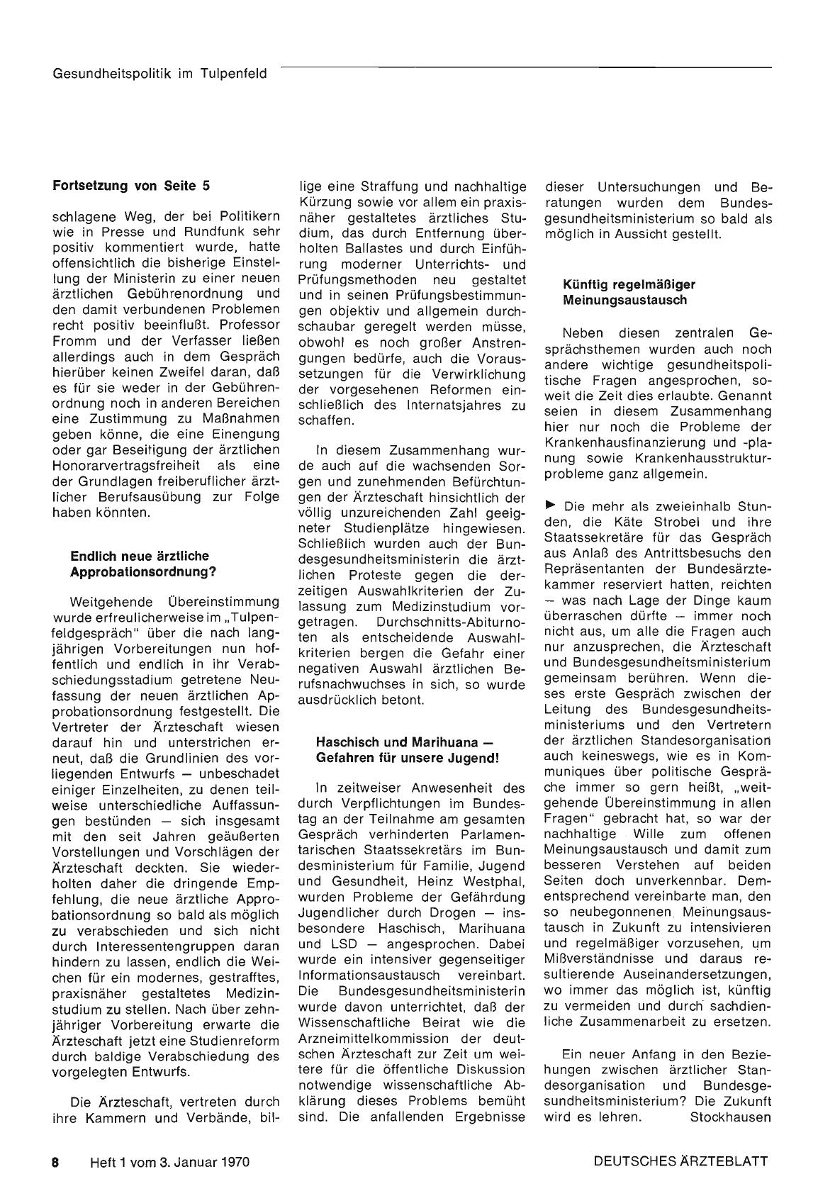 Vorschauseite 1: Gesundheitspolitik im Tulpenfeld (Teil 2)