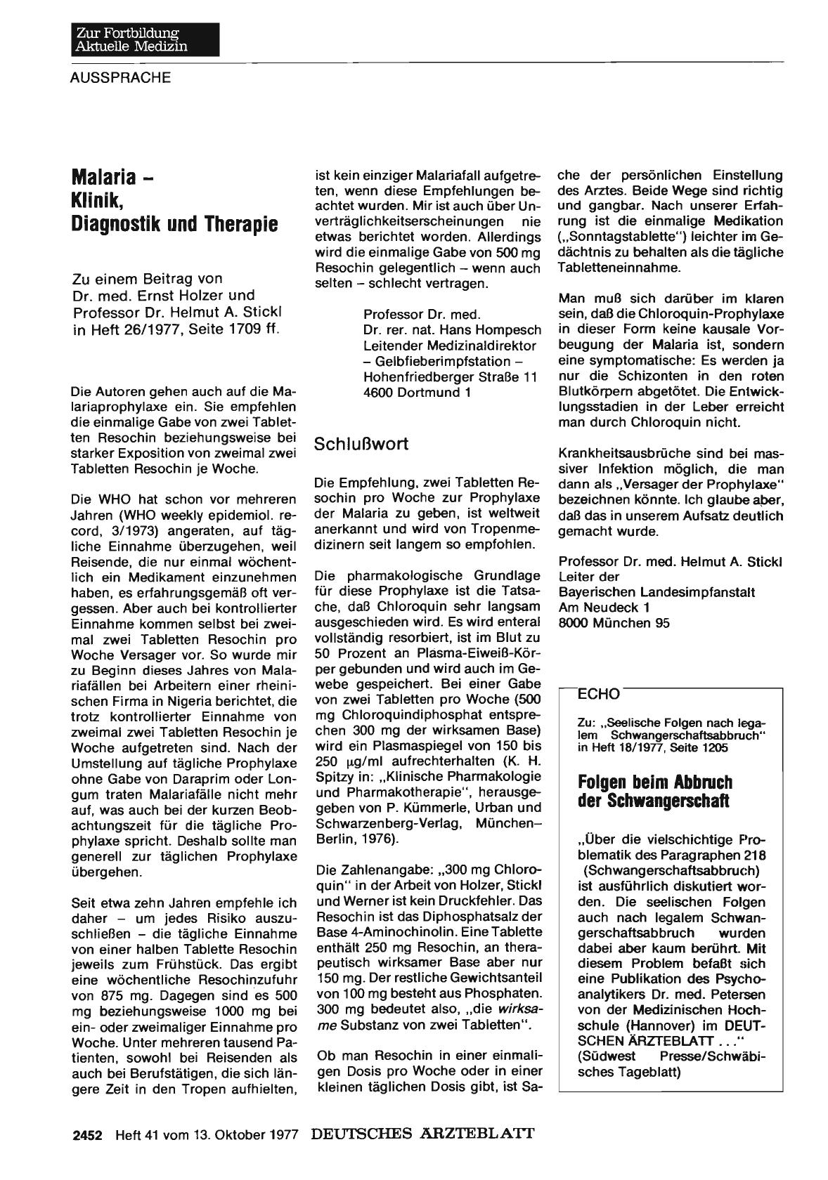 Vorschauseite 1: Folgen beim Abbruch der Schwangerschaft