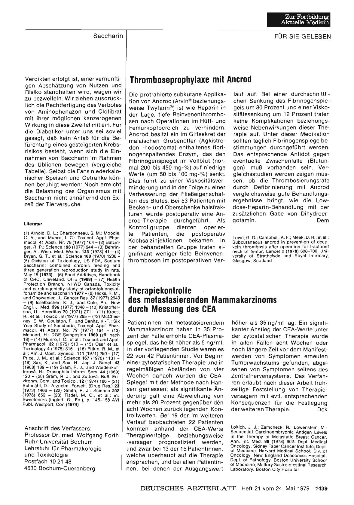 Vorschauseite 1: Therapiekontrolle des metastasierenden Mammakarzinoms durch Messung des CEA