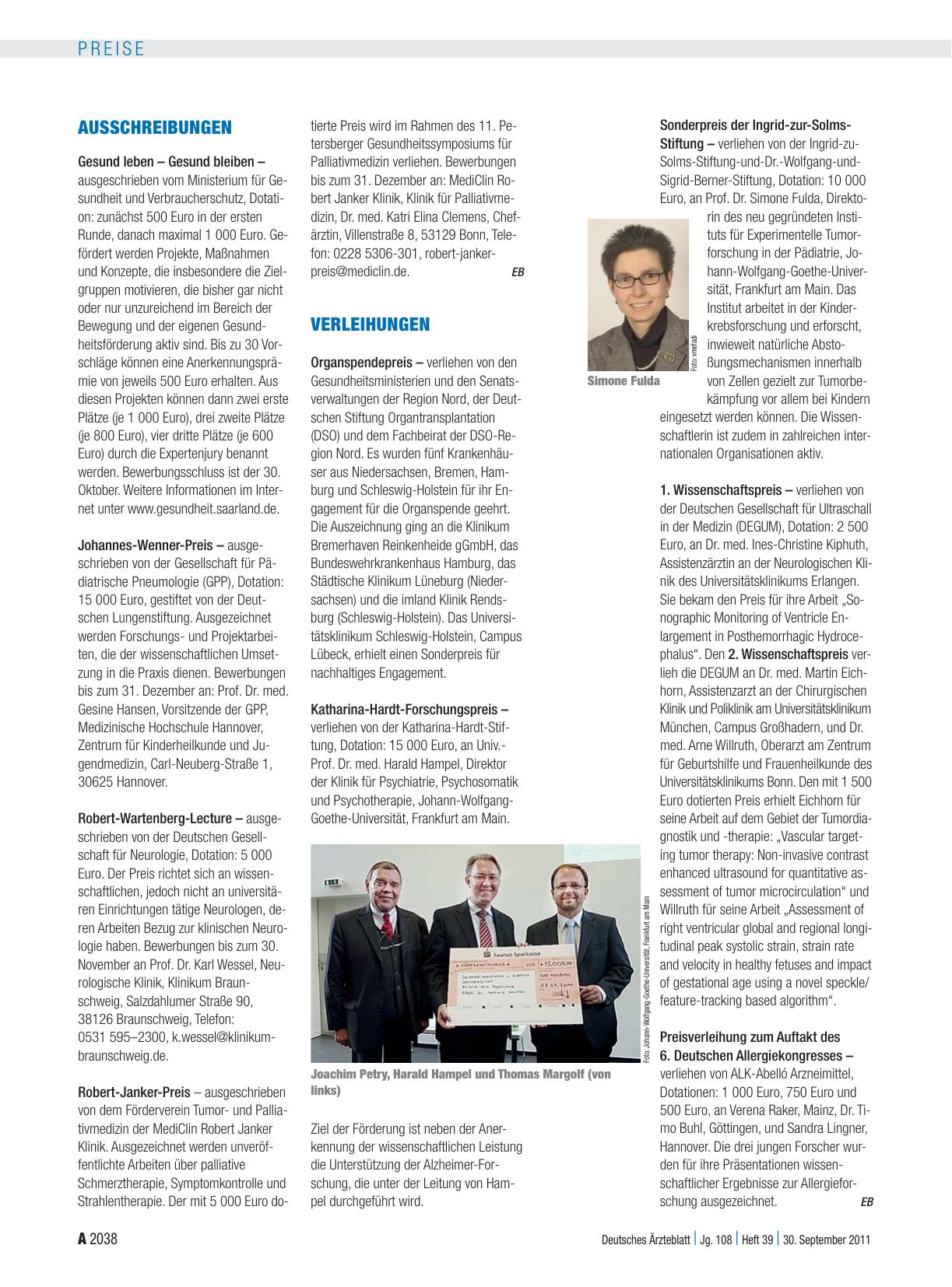 Vorschauseite 1: Ausschreibungen