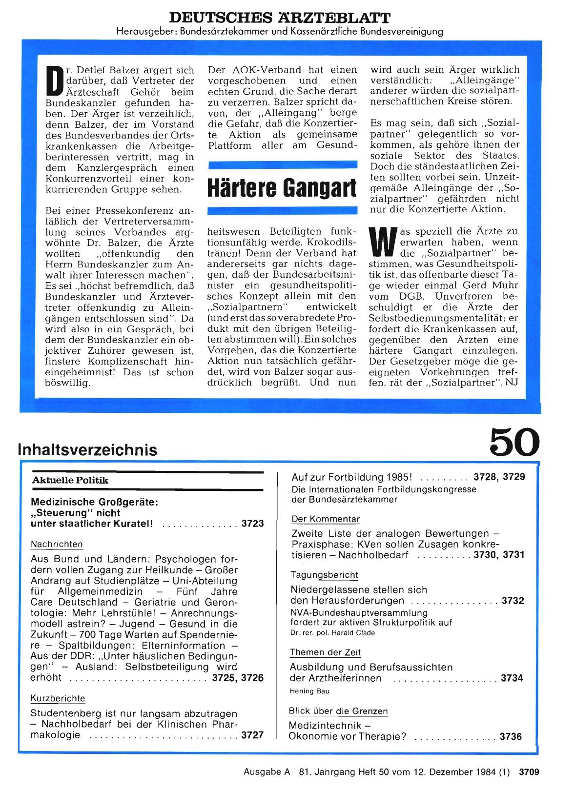 Vorschauseite 1: Härtere Gangart